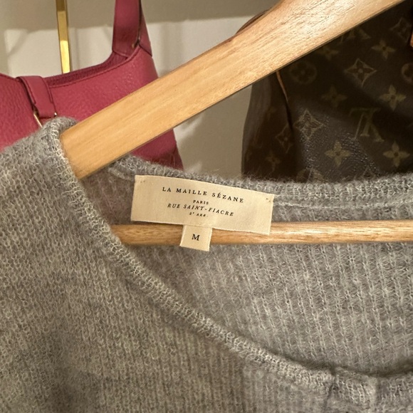 Sezane Gaspard Cardigan Size Medium - Gray - Picture 2 of 3